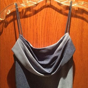 Bluish/silver sparkle long dress